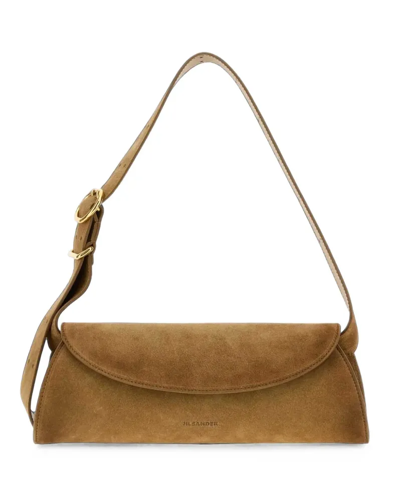 Jil Sander Kleine Cannolo Schultertasche - Braun Braun