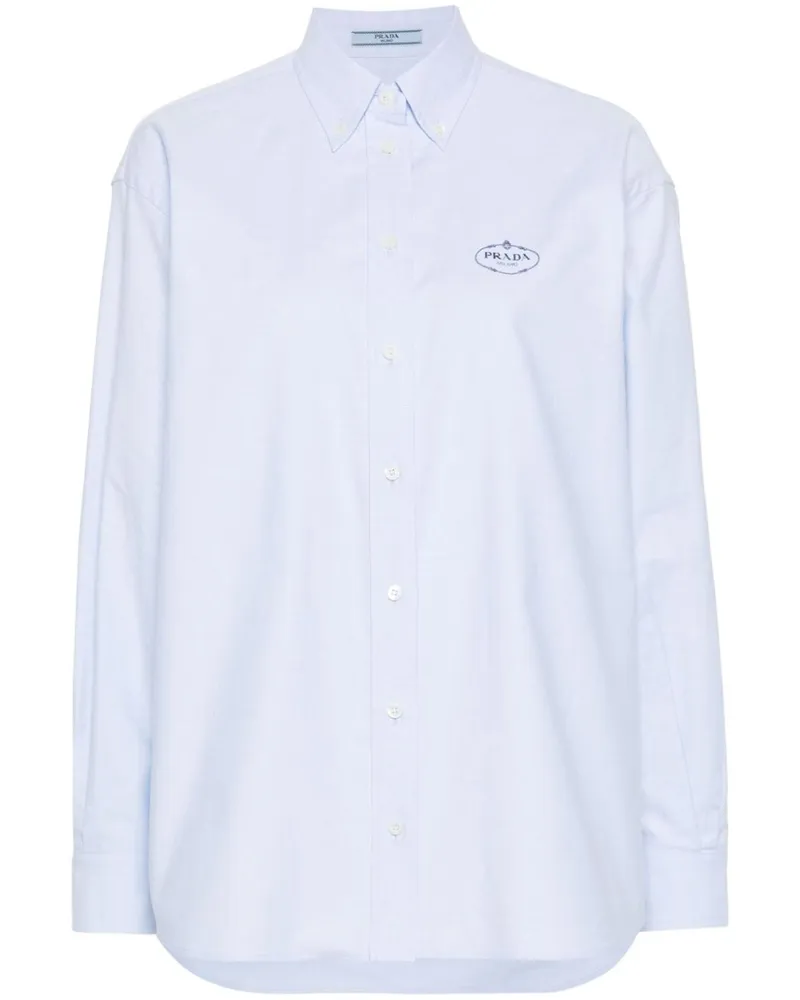 Prada Klassisches Oxford-Hemd - Blau Blau