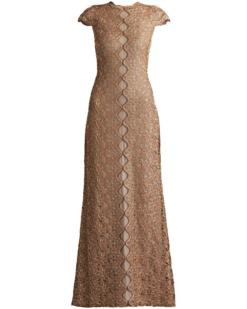 Tadashi Shoji Etters Abendkleid - Nude Nude
