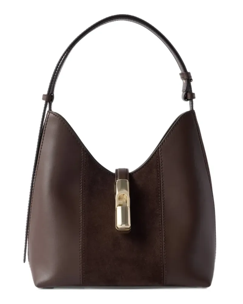 Furla Goccia S Schultertasche - Braun Braun