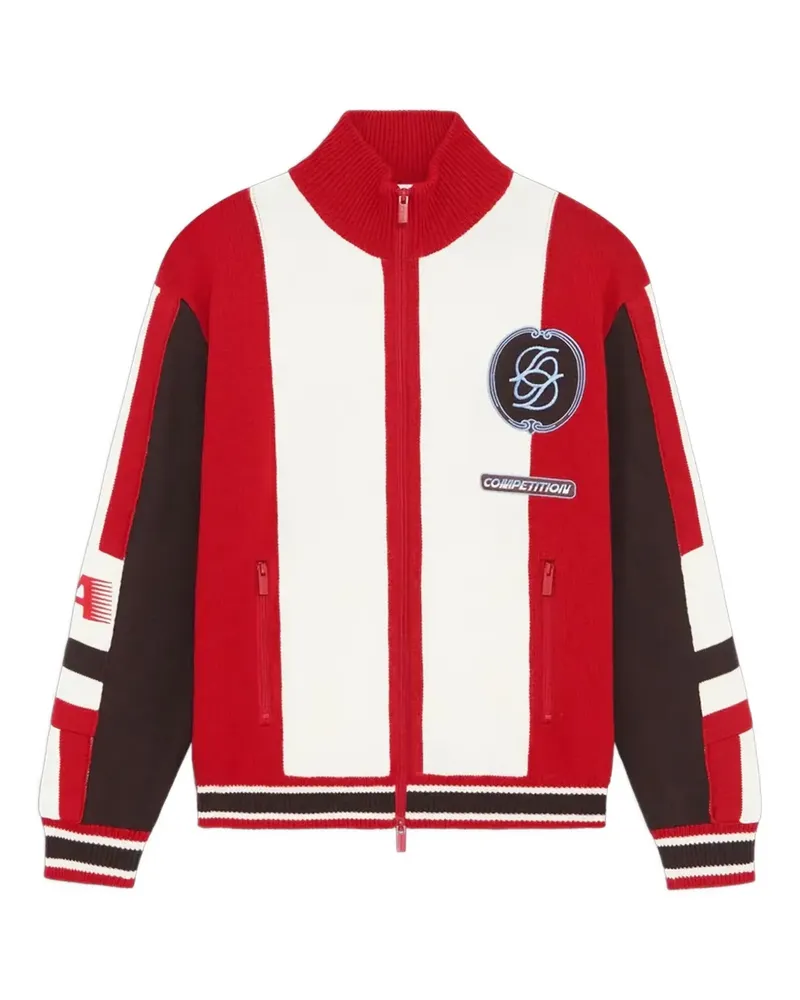 Drôle de Monsieur La Maille Zippée Racing Cardigan - Rot Rot