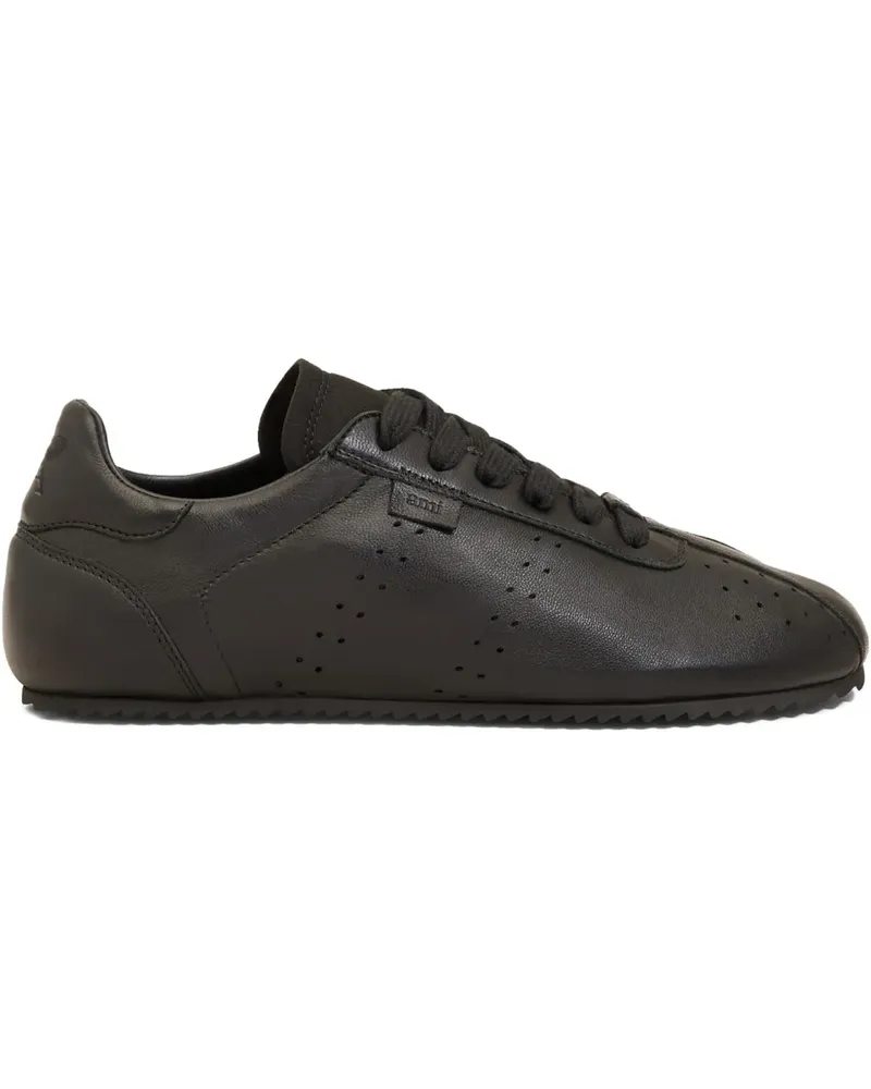 AMI Paris Perforierte Sneakers - Schwarz Schwarz