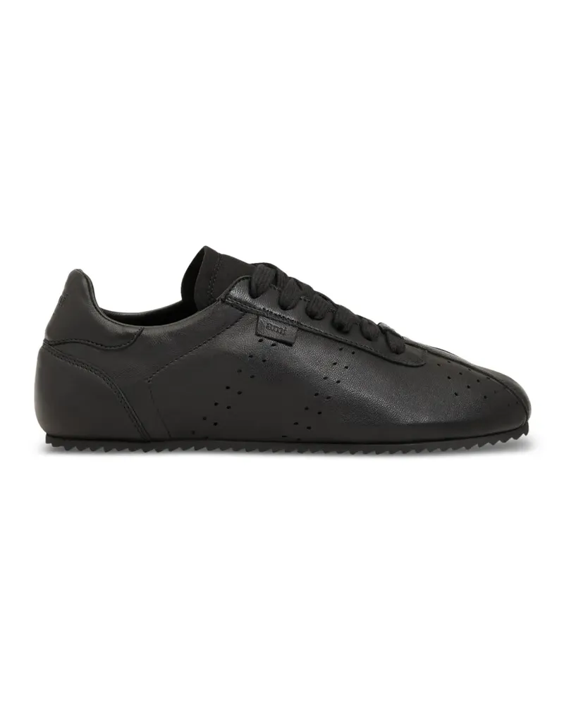 AMI Paris Soft Sneakers aus Leder - Schwarz Schwarz