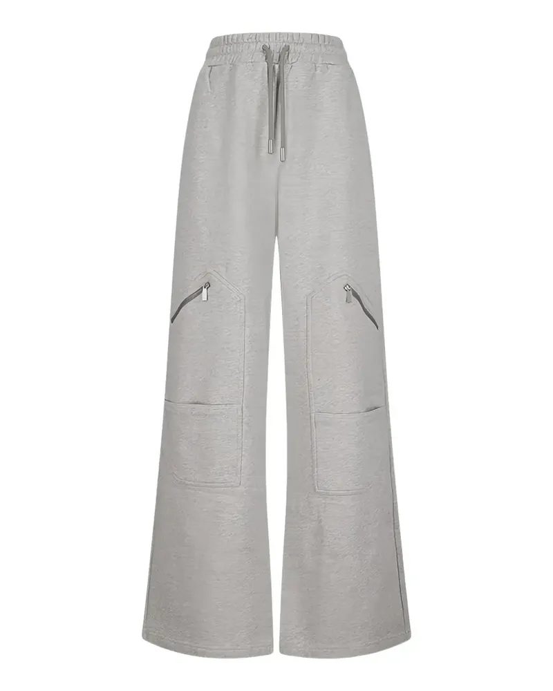 OFF-WHITE zip-pocket cargo track pants - Grau Grau