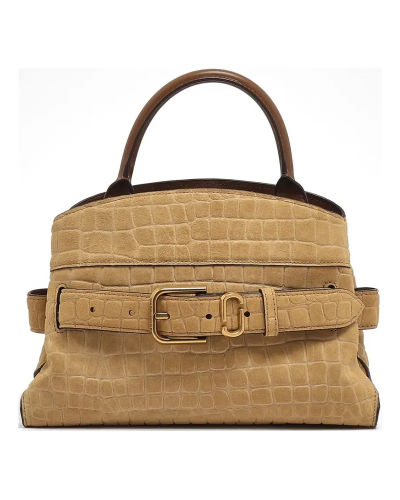 Marc Jacobs croc-effect buckled tote bag - Nude Nude