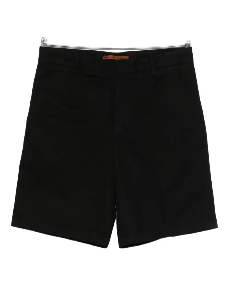 Ermenegildo Zegna flat-front shorts - Schwarz Schwarz