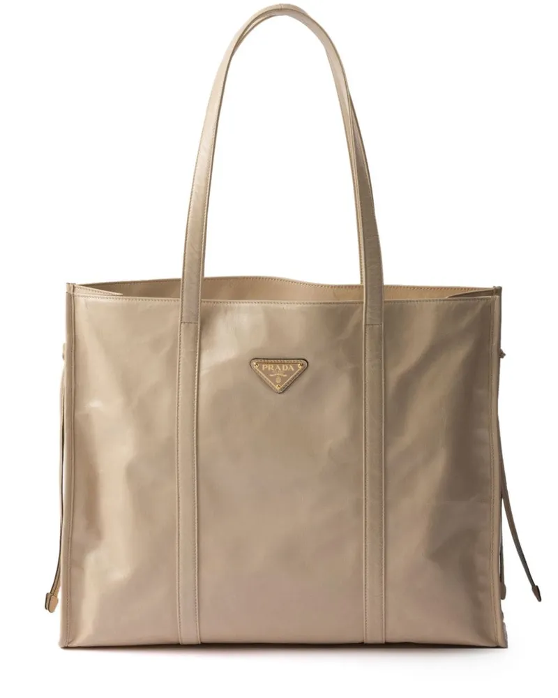 Prada Handtasche aus Leder - Nude Nude