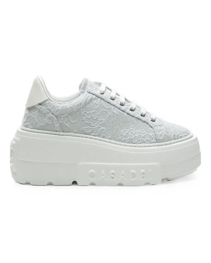 Casadei Nexus Rigel Sneakers mit Glitter-Finish - Silber Silber