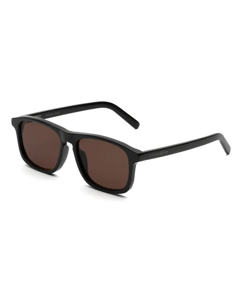 Maison Margiela rectangle-frame sunglasses - Schwarz Schwarz