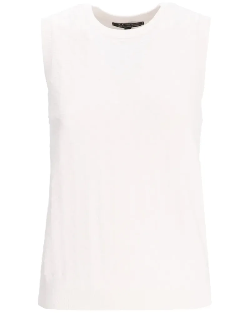 Armani Exchange Gestricktes Tanktop - Weiß Weiß
