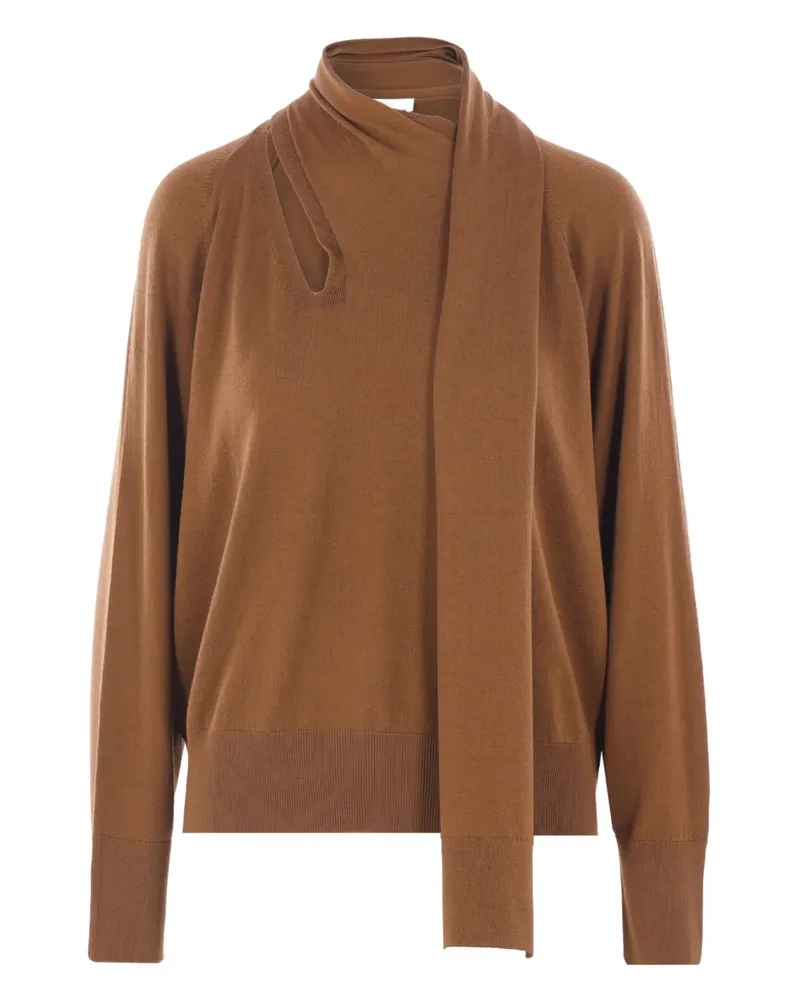 Zanone Pullover mit asymmetrischem Kragen - Braun Braun