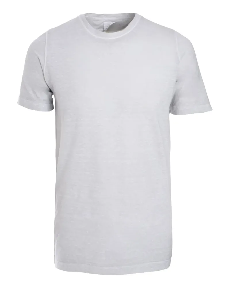 120% Lino Meliertes T-Shirt - Grau Grau