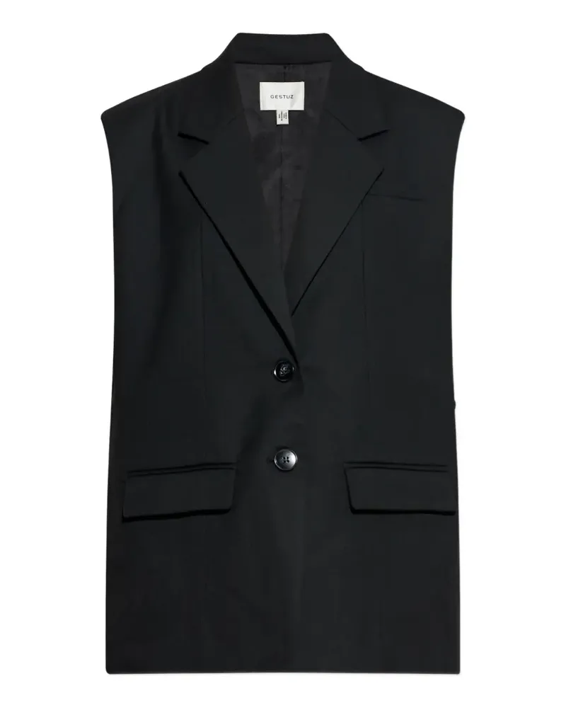 Gestuz Geknöpfte Weste - Schwarz Schwarz