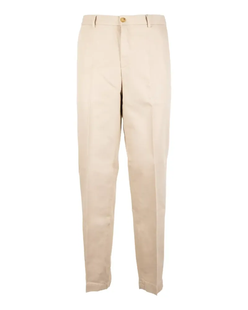 Seventy pressed-crease straight-leg trousers - Nude Nude