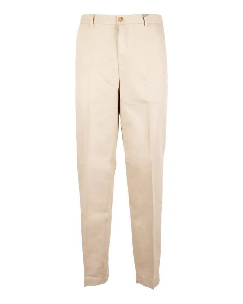 Seventy pressed-crease straight-leg trousers - Nude Nude