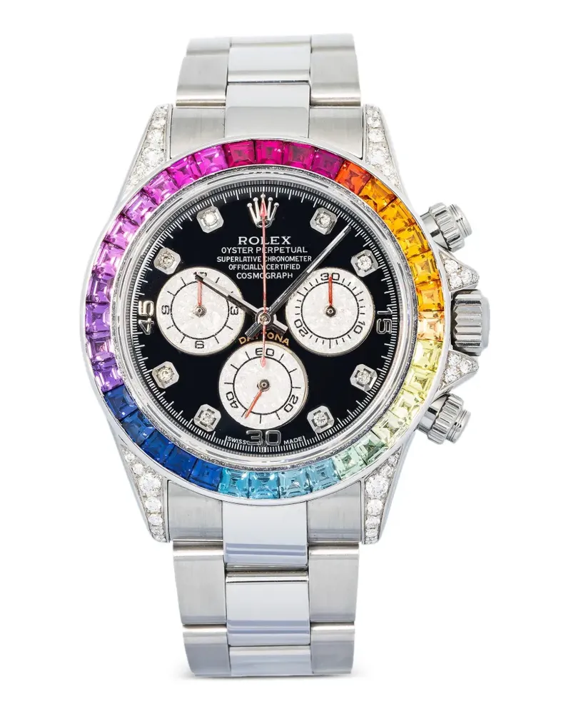Rolex Cosmograph Daytona Rainbow Armbanduhr 40mm - Schwarz Schwarz