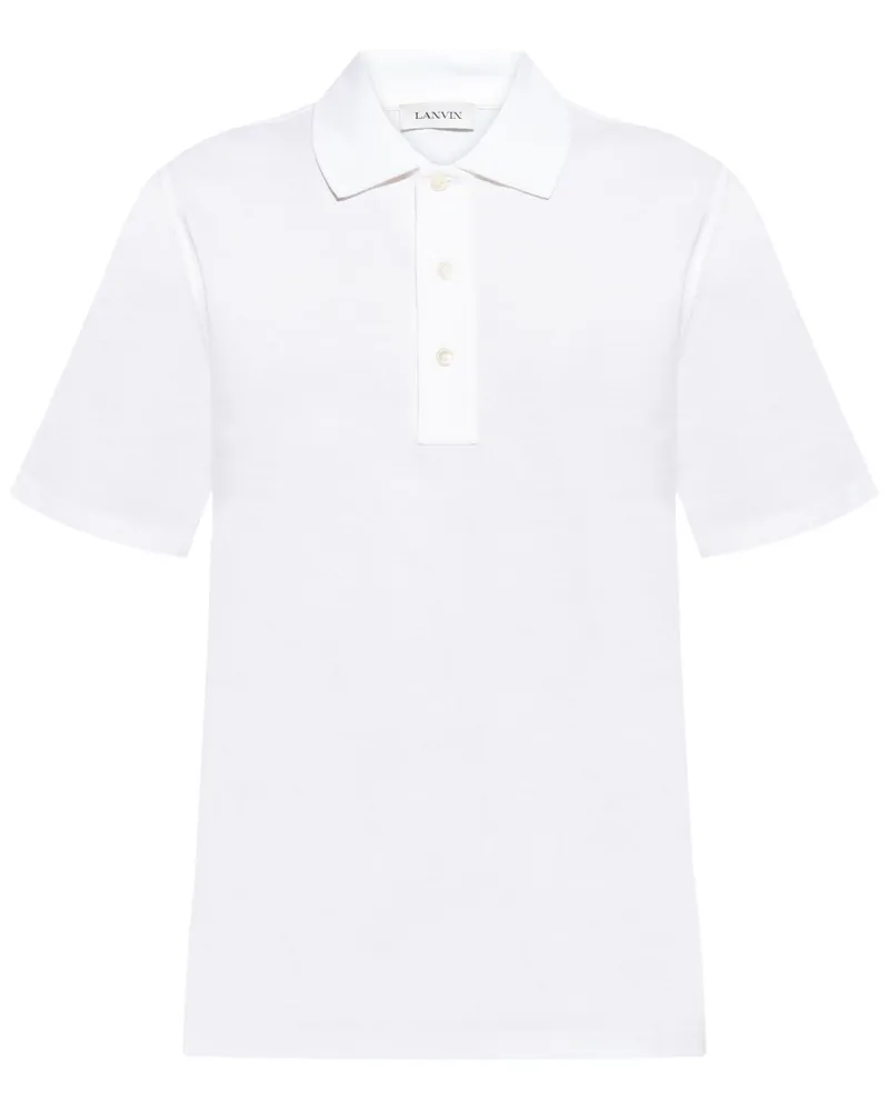 Lanvin Klassisches Poloshirt - Weiß Weiß