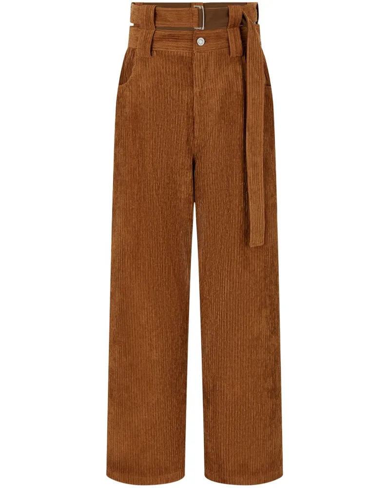 STUDIO TOMBOY Cordhose mit weitem Bein - Braun Braun