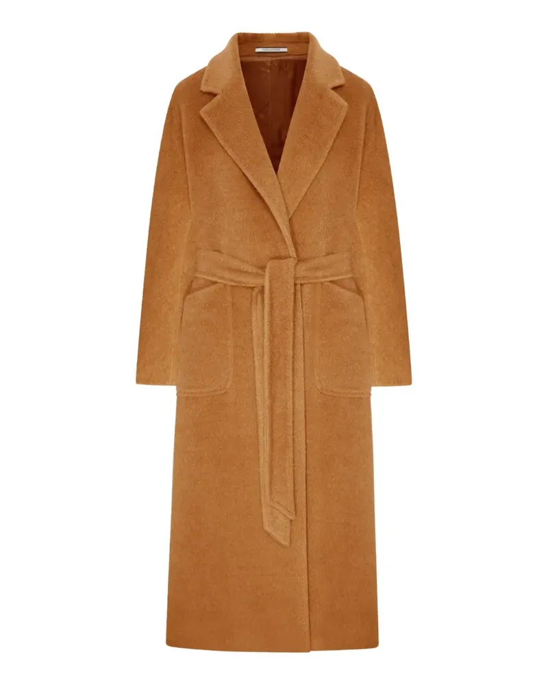 Tagliatore belted alpaca coat - Nude Nude