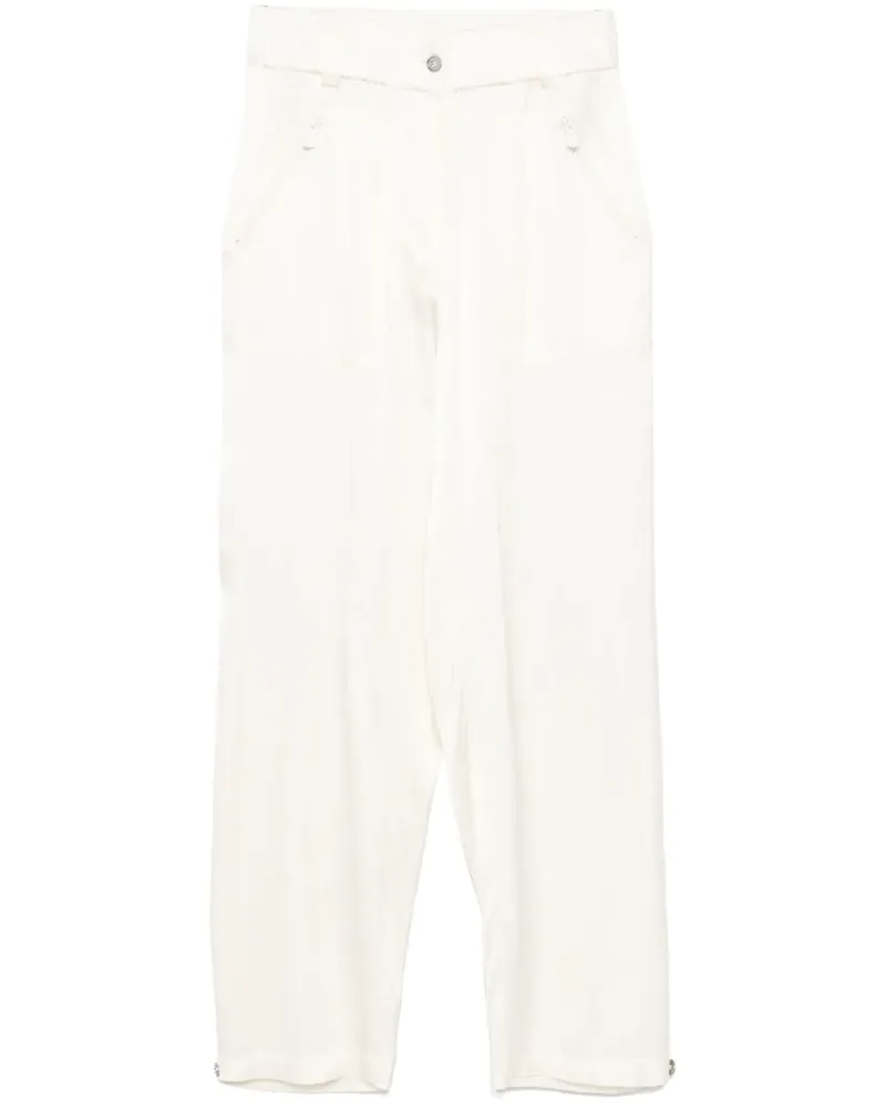 Pinko Hose aus Satin - Weiß Weiß