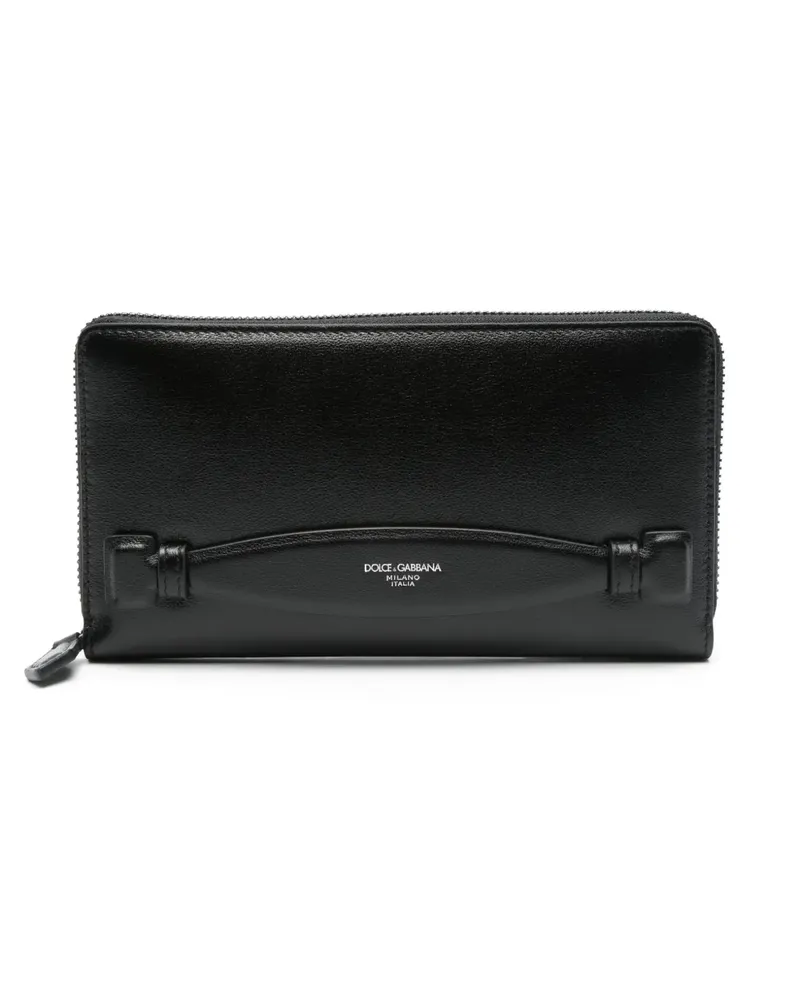 Dolce & Gabbana Portemonnaie mit Reißverschluss - Schwarz Schwarz