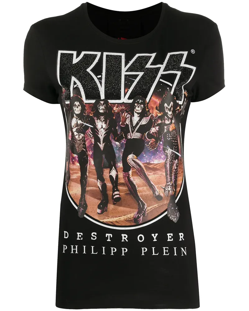 Philipp Plein T-Shirt mit Print - Schwarz Schwarz
