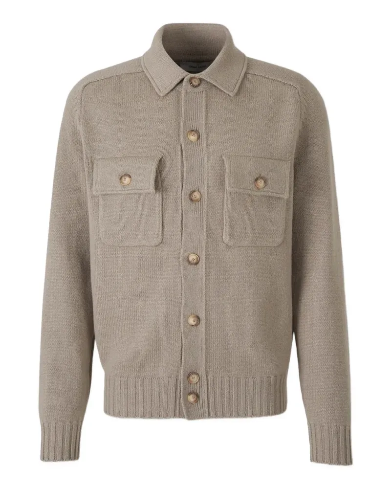 Gran Sasso button-up wool cardigan - Nude Nude