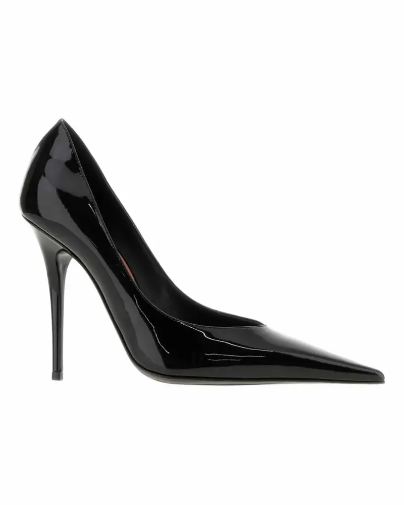 Amina Muaddi Anok 2.0 Pumps aus Lackleder - Schwarz Schwarz