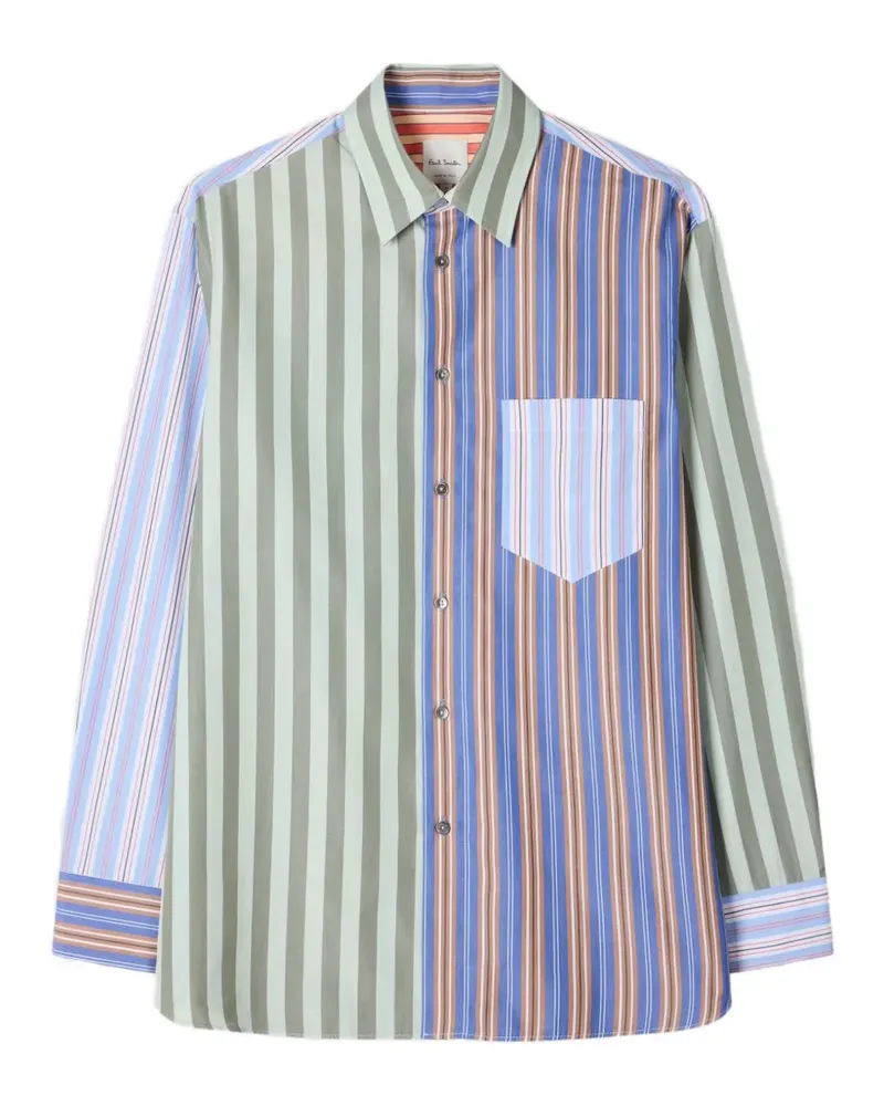 Paul Smith Gestreiftes Hemd - Grün Grün