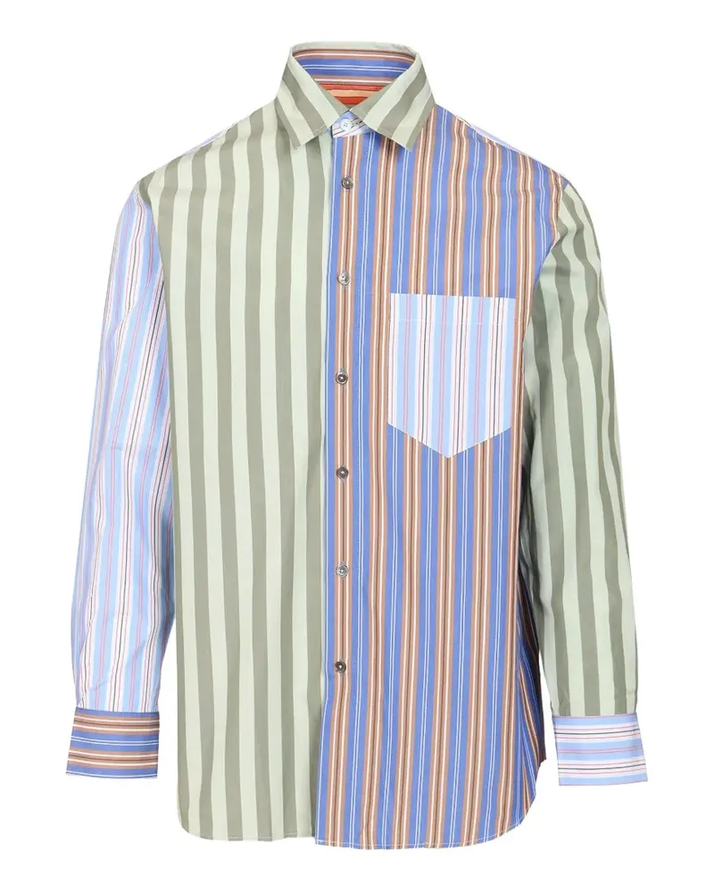Paul Smith Gestreiftes Hemd - Grün Grün