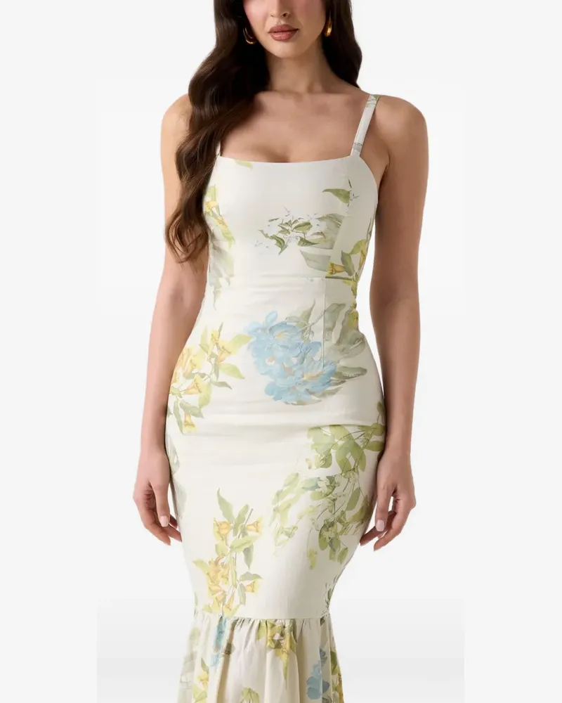 Guess linen-blend dress - Nude Nude