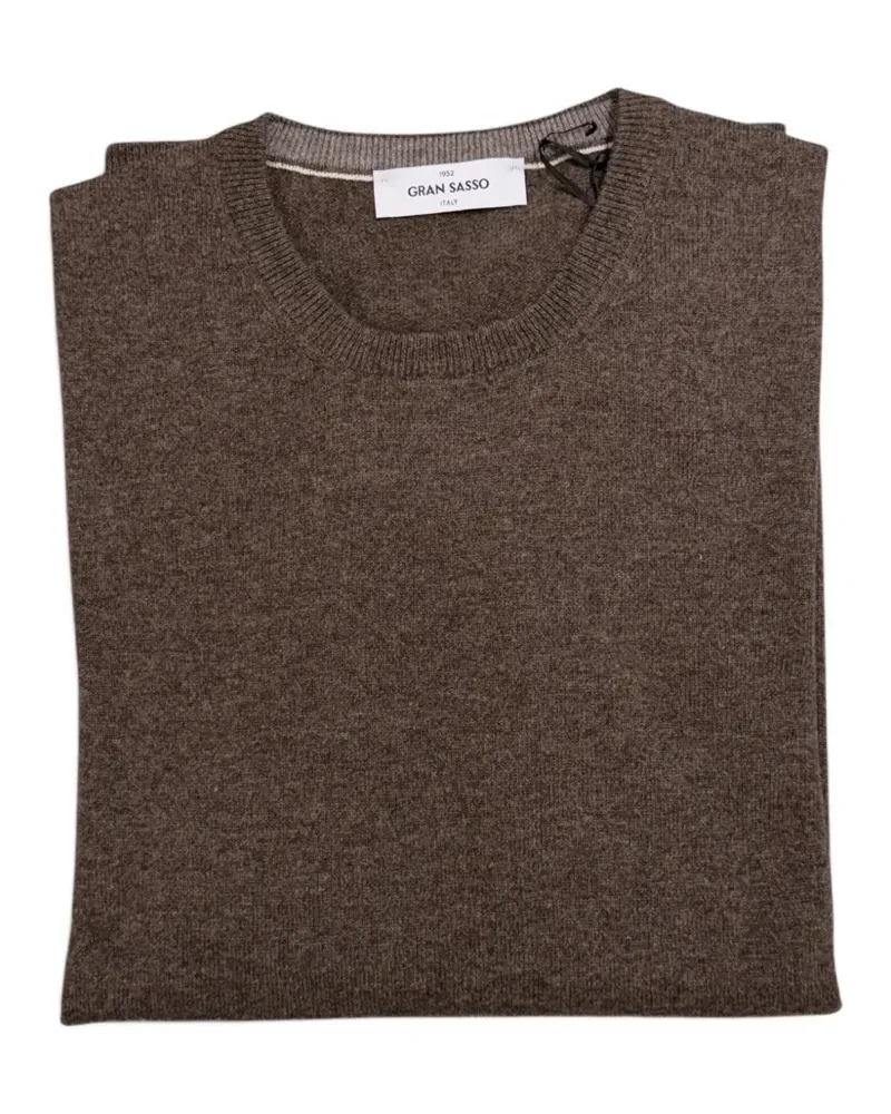 Gran Sasso crew-neck long-sleeve sweater - Braun Braun