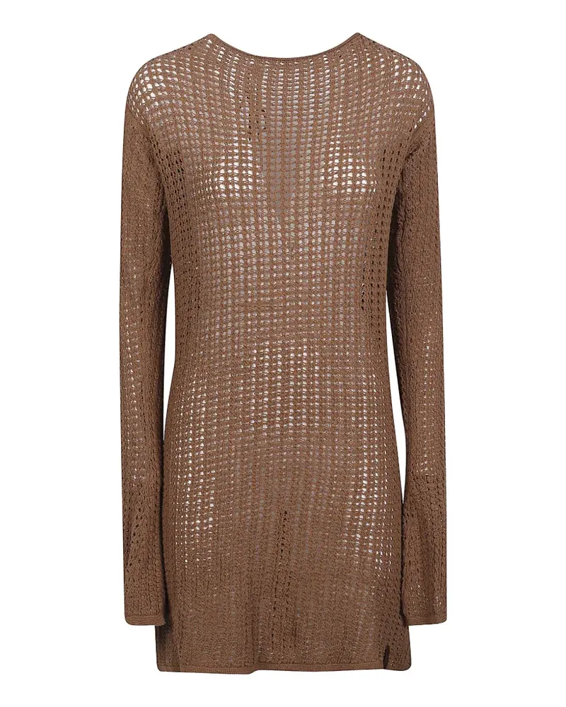 HINNOMINATE open-knit backless dress - Braun Braun
