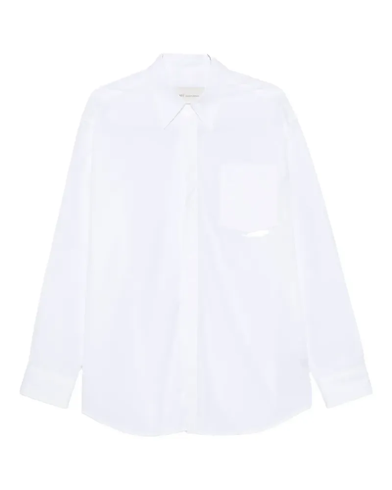 AMI Paris chest-pocket button-fastening shirt - Weiß Weiß