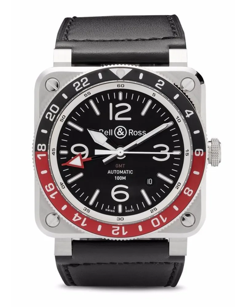 Bell & Ross New BR 03-93 GMT 42mm - Schwarz Schwarz
