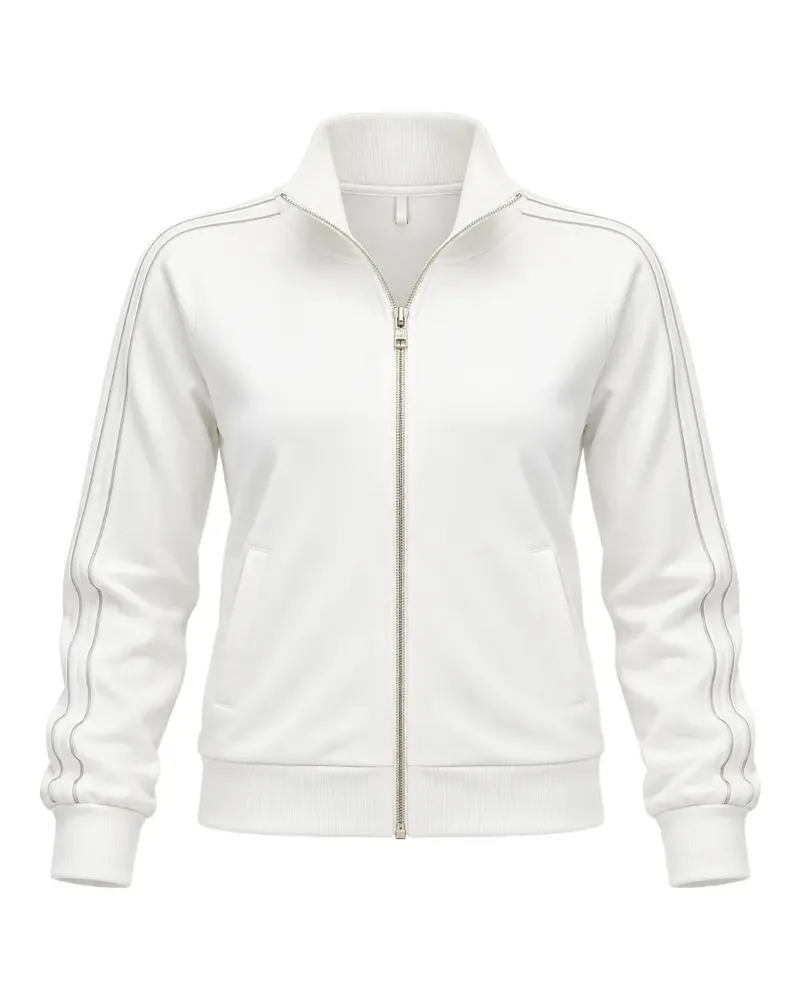 Liu Jo side-stripe zip-up sweatshirt - Weiß Weiß