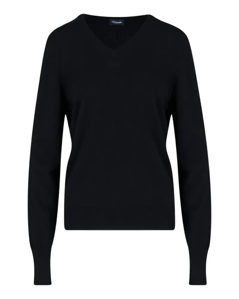 Drumohr  Pullover mit V-Ausschnitt - Schwarz Schwarz