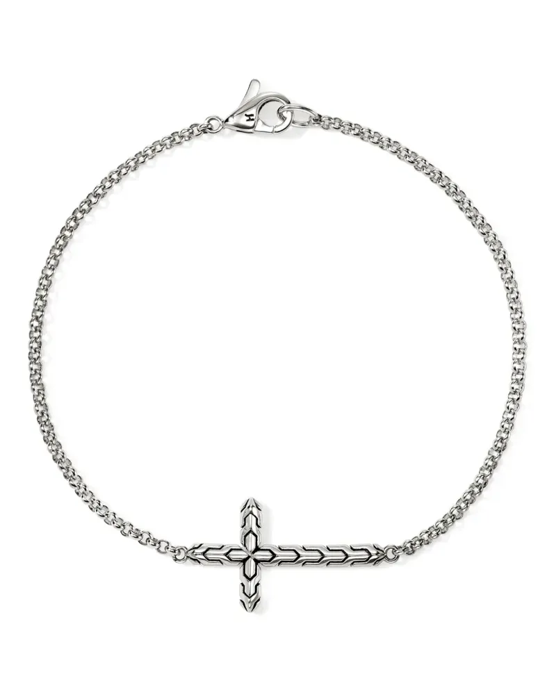 John Hardy Armband aus Sterlingsilber mit Kreuzverzierung Silber