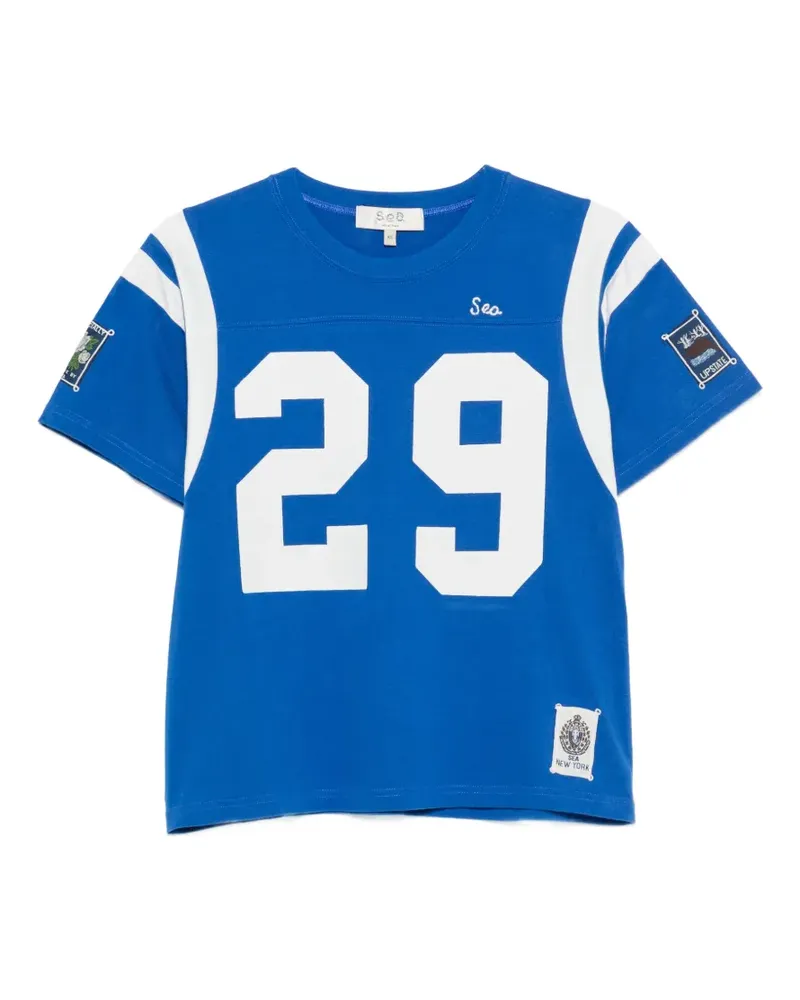 Sea Georgie crew-neck T-shirt - Blau Blau