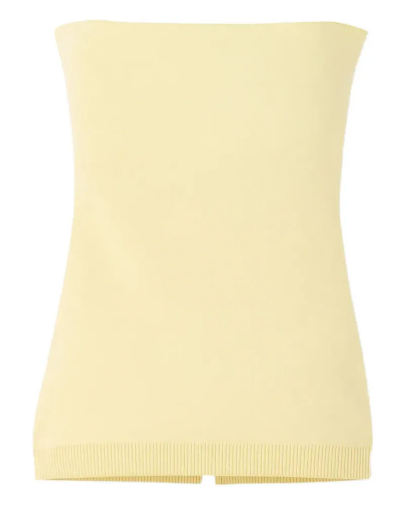 Jacquemus Gestricktes Bandeau-Top - Gelb Gelb