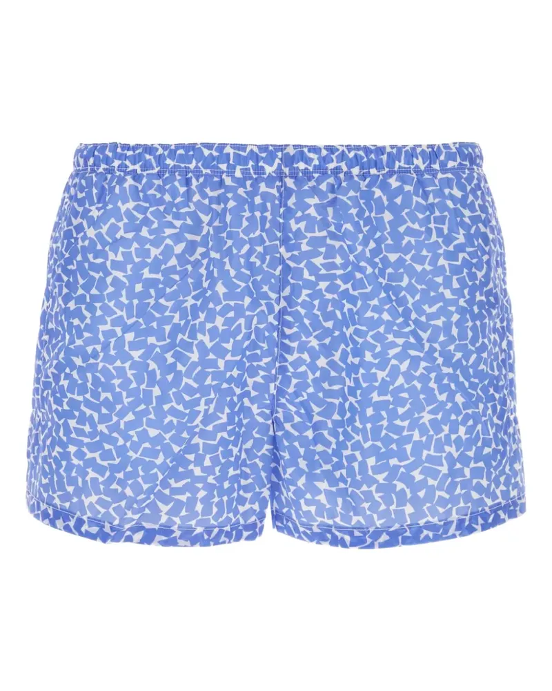 Prada Badeshorts mit geometrischem Print - Blau Blau