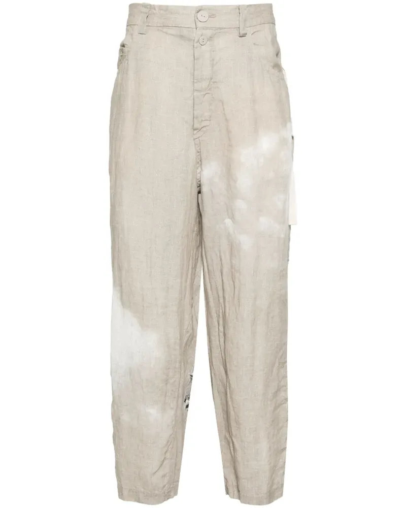 Undercover Hose aus Leinen - Nude Nude