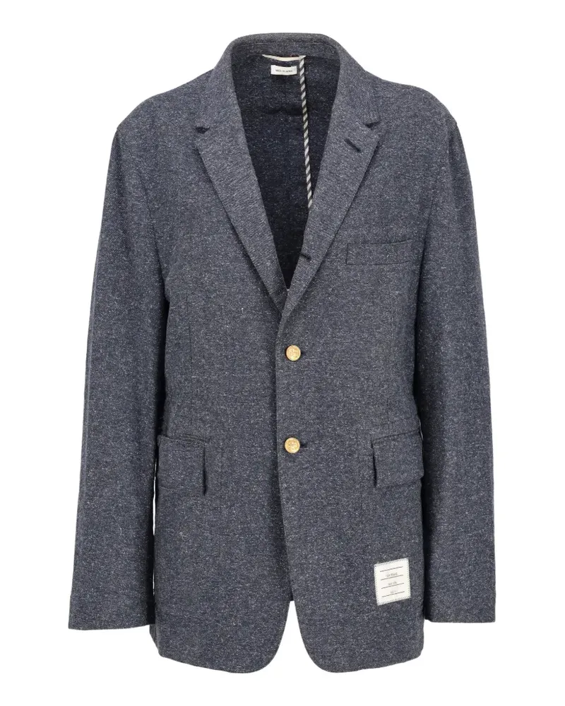 Thom Browne notch-lapel blazer - Grau Grau