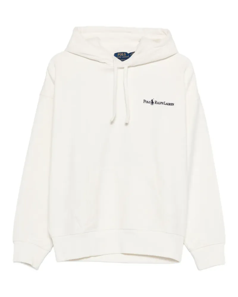 Ralph Lauren logo-embroidered hoodie - Weiß Weiß