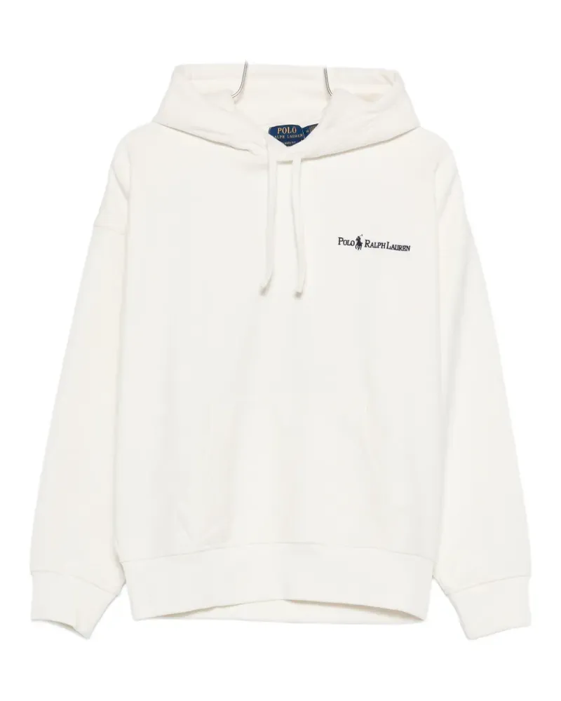 Ralph Lauren logo-embroidered hoodie - Weiß Weiß