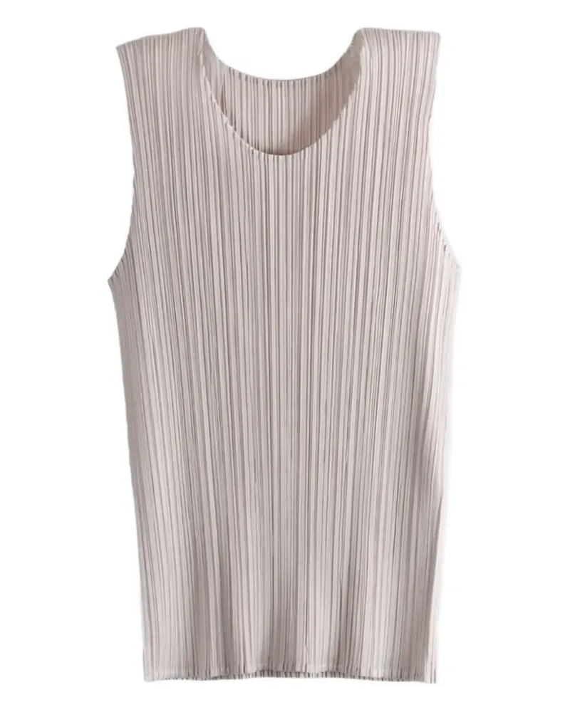 Issey Miyake Top mit Falten - Nude Nude
