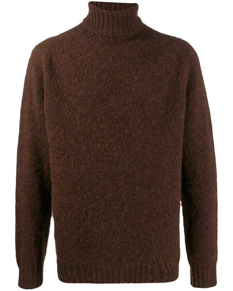 Howlin' Gestrickter Rollkragenpullover - Braun Braun