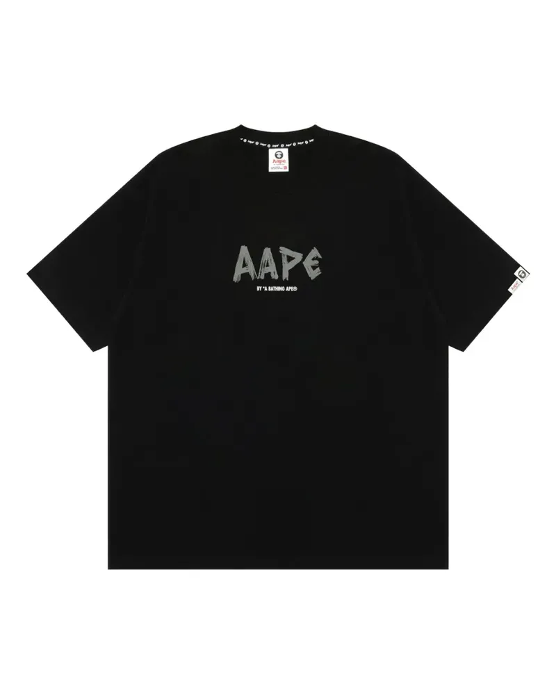 BAPE AAPEUNVS T-Shirt mit Logo-Print - Schwarz Schwarz