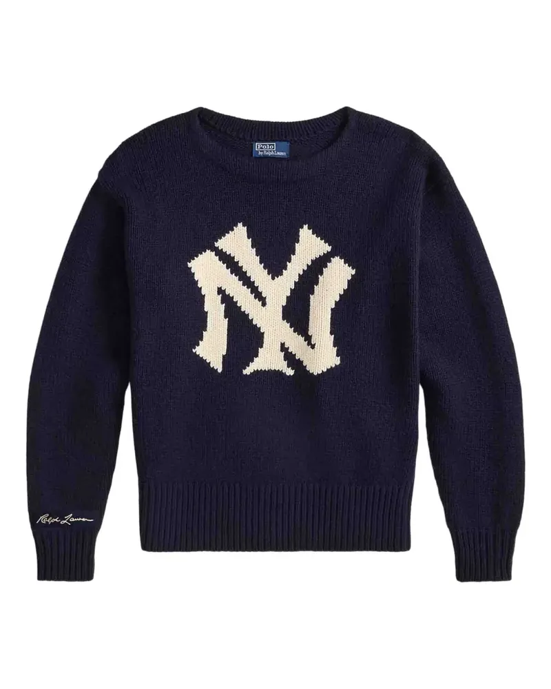 Ralph Lauren x Yankees Pullover mit rundem Ausschnitt - Blau Blau