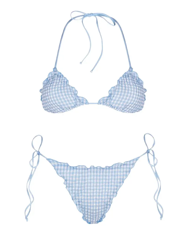 MC2 Saint Barth Sagitami vichy pattern bikini - Blau Blau